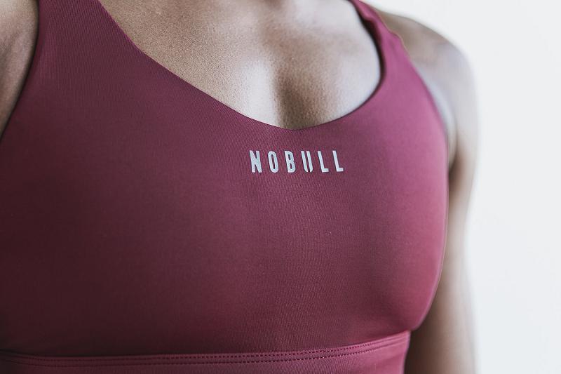 Red Nobull Pace Sports Bra Women's Sports Bra | CA H2244A